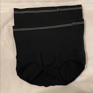 2 pairs Yummie black panties size L/XL